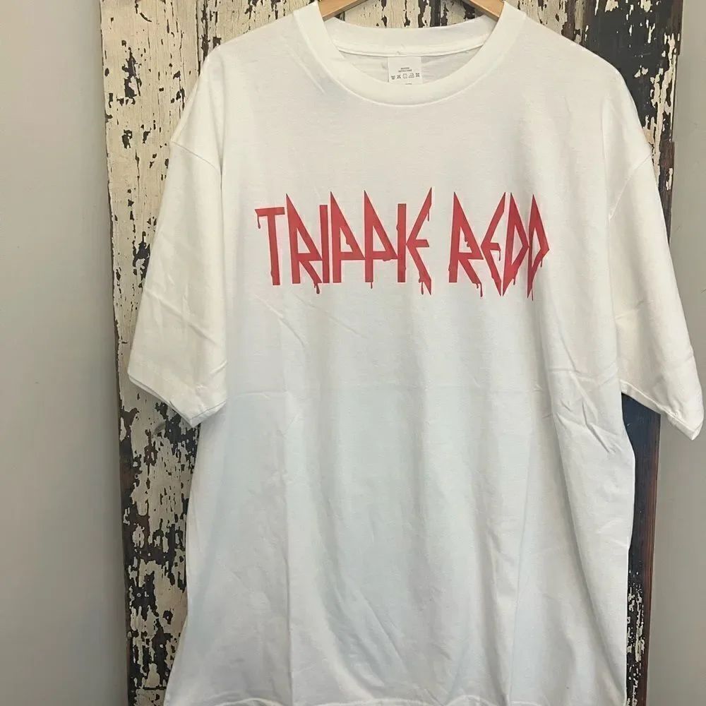 Trippie Redd Lifes A Trip Album Cover T-Shirt White. Men’s size XL.